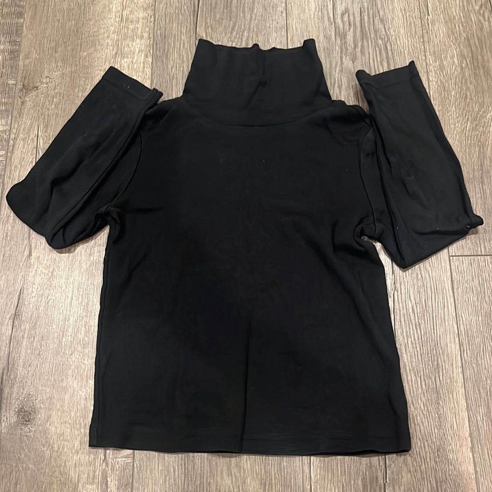 Black turtle neck!